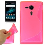 Cover fra S-Line til Xperia SP (Pink)